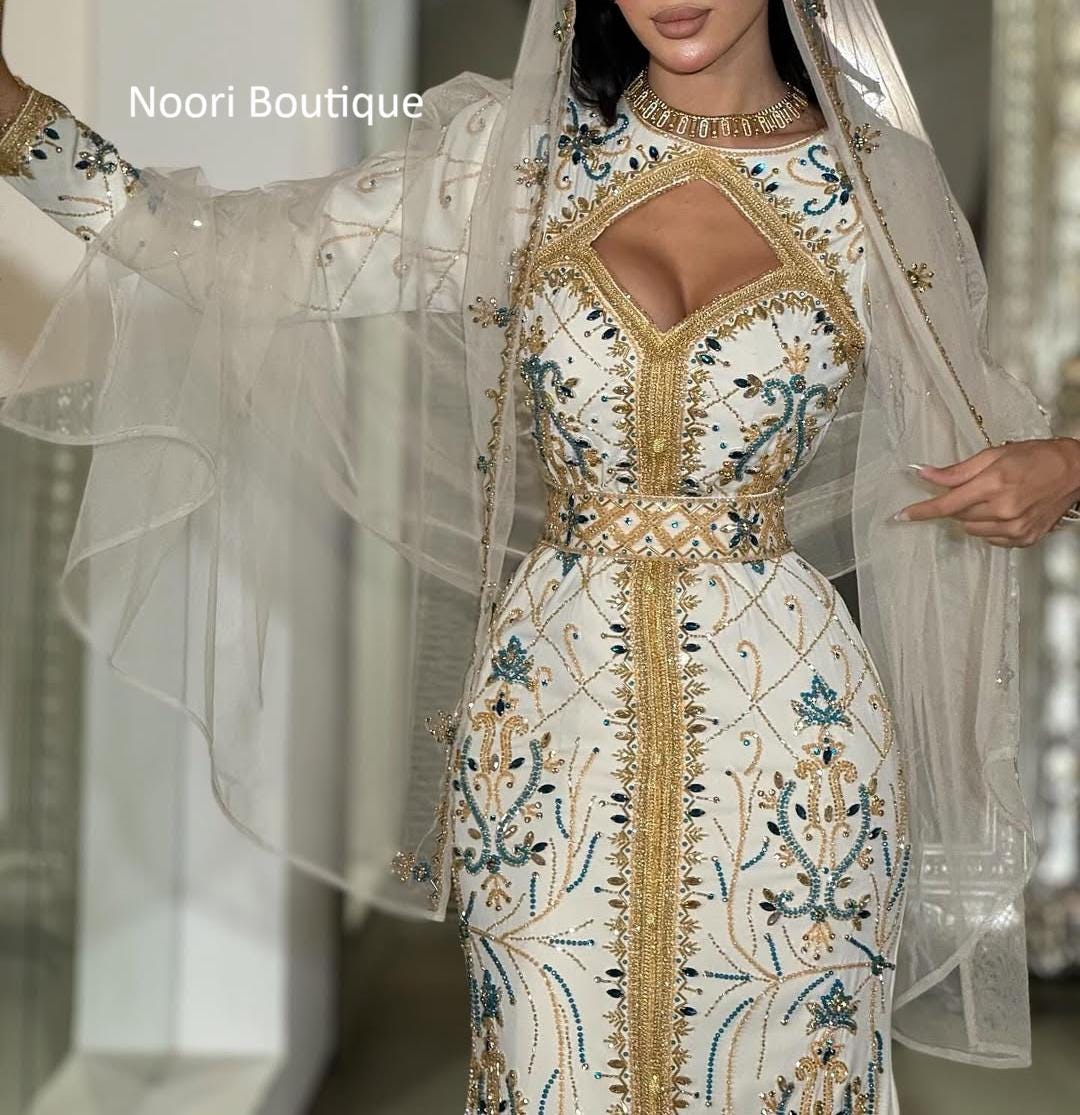beige nikkah dress DELINA