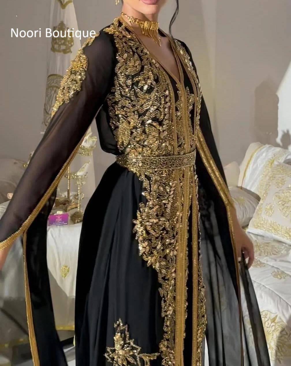 Black and Gold Evening Gowns - Etsy Black and Gold Evening Gowns - Etsy