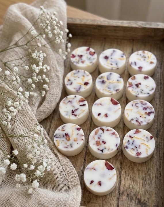 Detalles de boda, comuniones o eventos personalizados: Velas aromáticas, ambientadores de soja-Wax Melts- Favores para invitados.-