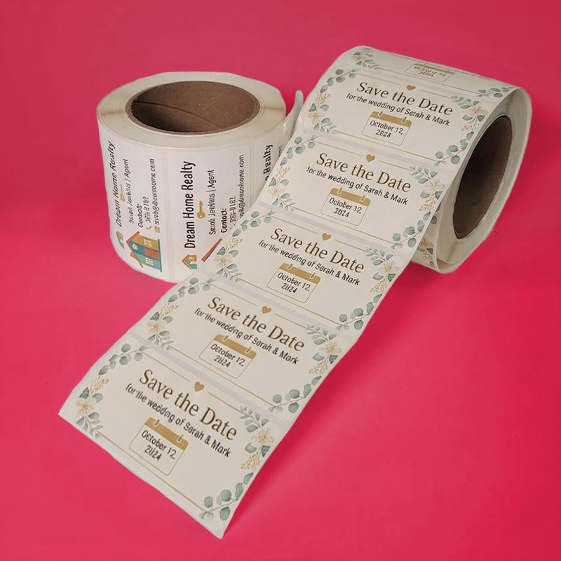Custom Rectangle Labels on a Roll | Your Artwork | Choose Your Size ...