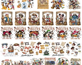 Pirate Adventure PNG Bundle, Nautical Themed Graphics, Sublimation Designs (Digital Download)