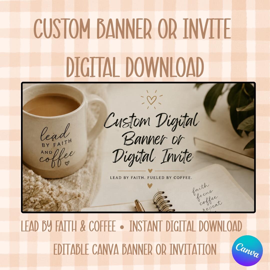 Invite Banner Example Custom Digital Banner & Invitation Designs - Etsy