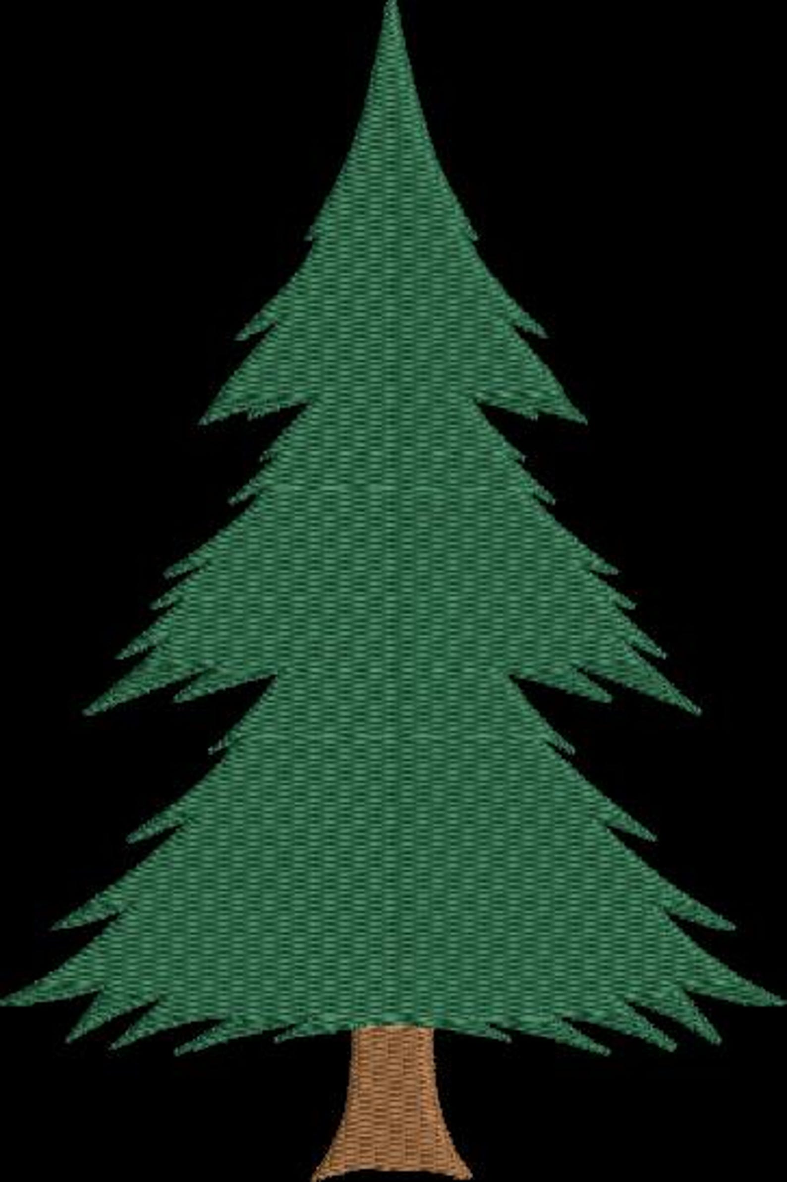 Pine Tree Embroidery Design Bundle - 3 Evergreen Trees Embroidery ...