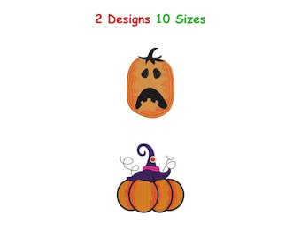 Pumpkin Embroidery Designs, Autumn Pumpkin Machine Embroidery, Fall Season Embroidery, Halloween Decor Machine Embroidery, Instant Download