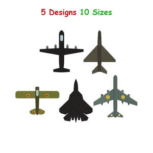 Fighter Jet Embroidery Files - Combat Jet Machine Embroidery - Jet Digital Embroidery Files - Fighter Digital File - Aircraft Files 10 Sizes