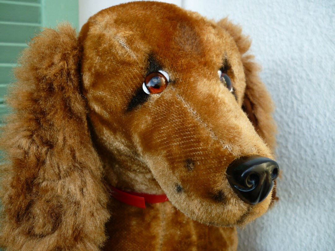 ヴィンテージ、大型、ダックスフント、ぬいぐるみ、犬、ぬいぐるみ