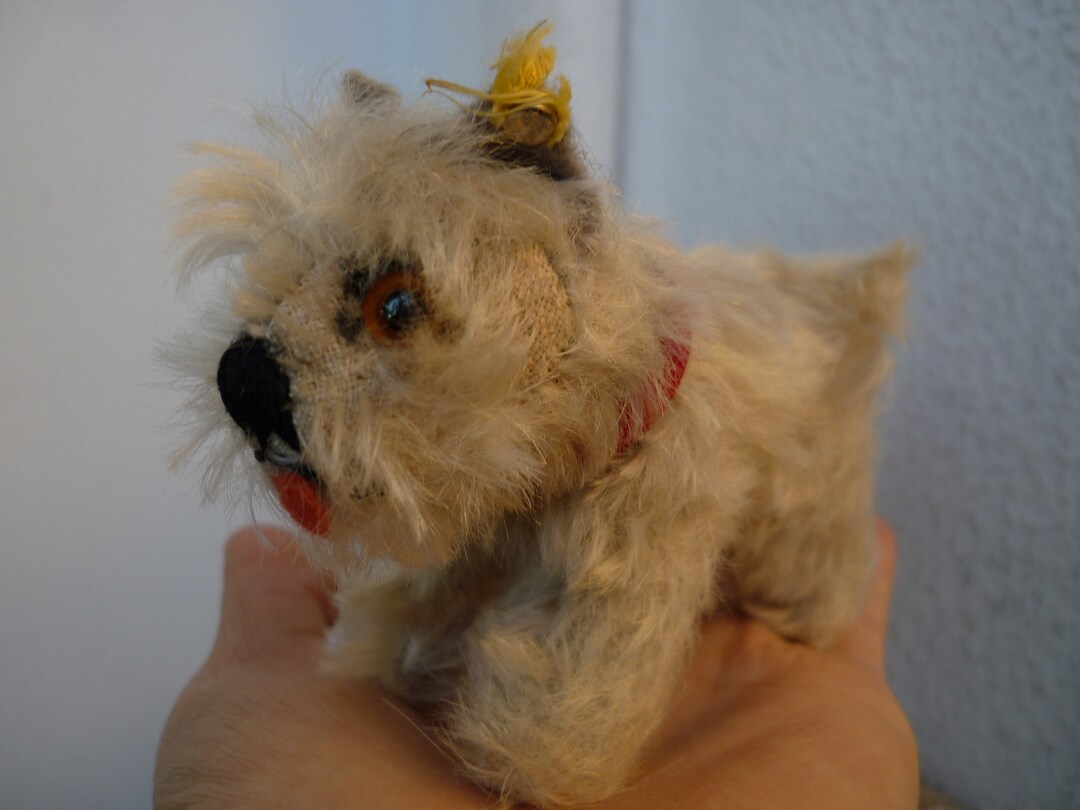 Steiff Chien Schnauzer Tessie En Peluche - Occasion