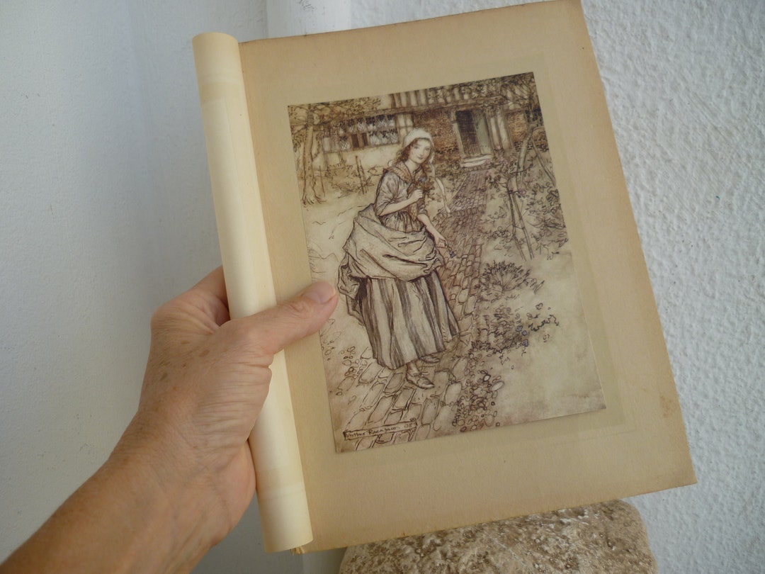 1920 Arthur Rackham Print,midsummer Night's Dream,tipped-in Book Plate ...