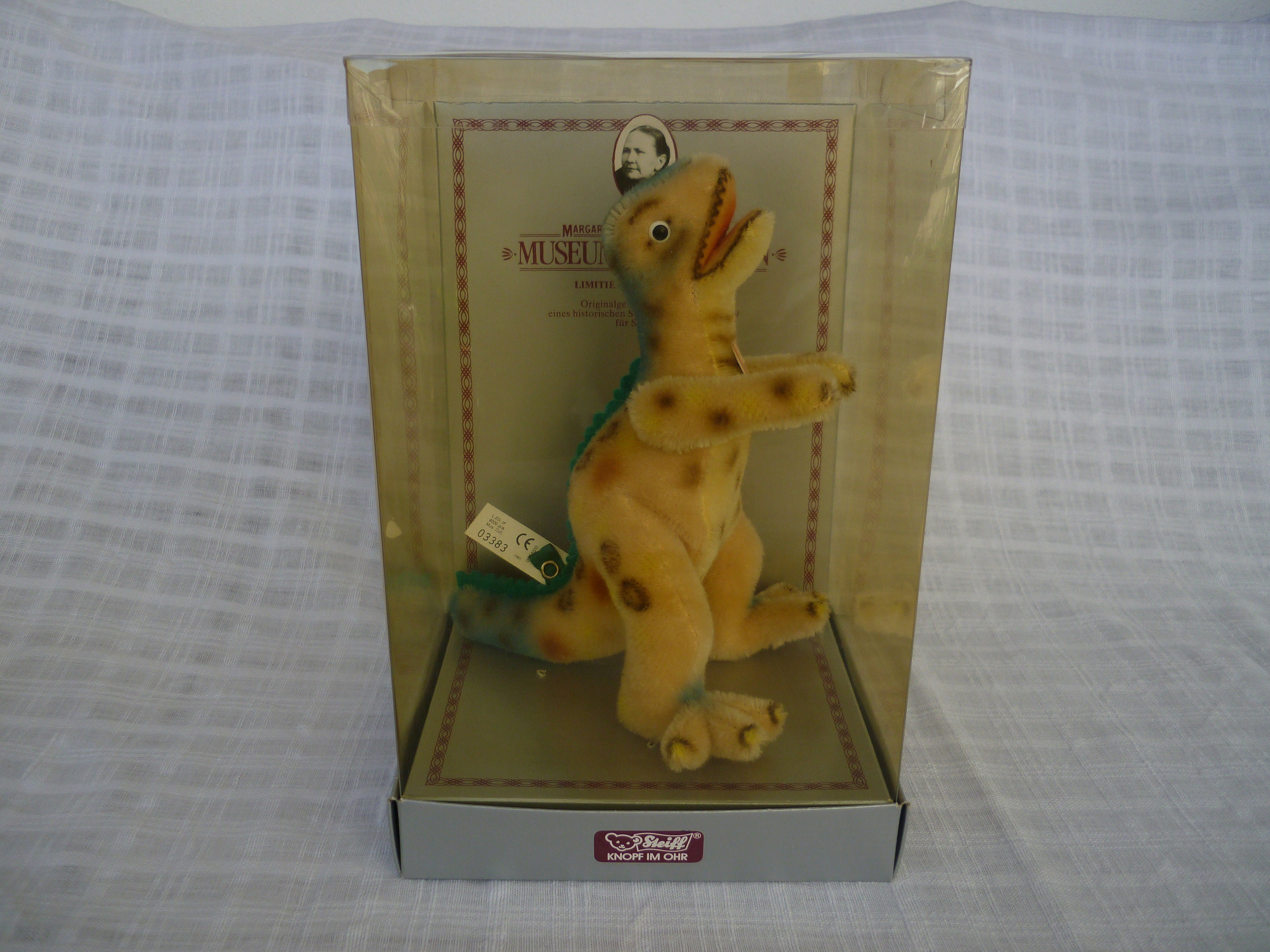 シュタイフ モヘア ティラノサウルス Tyros 1959 復刻版（1991年） シュタイフ モヘア ティラノサウルス Tyros 1959 復刻版（1991年