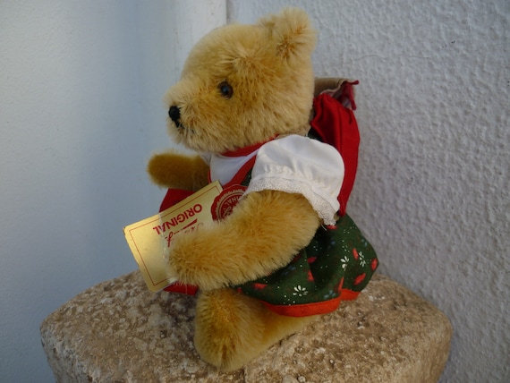 Vintage,8'' Hermann,fully Jointed,mohair,bear,small Teddy Made in