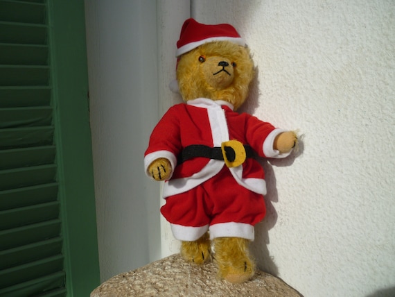 Sml.vintage,11'',golden,mohair Teddy Bear,fully Jointed,glass Eyes