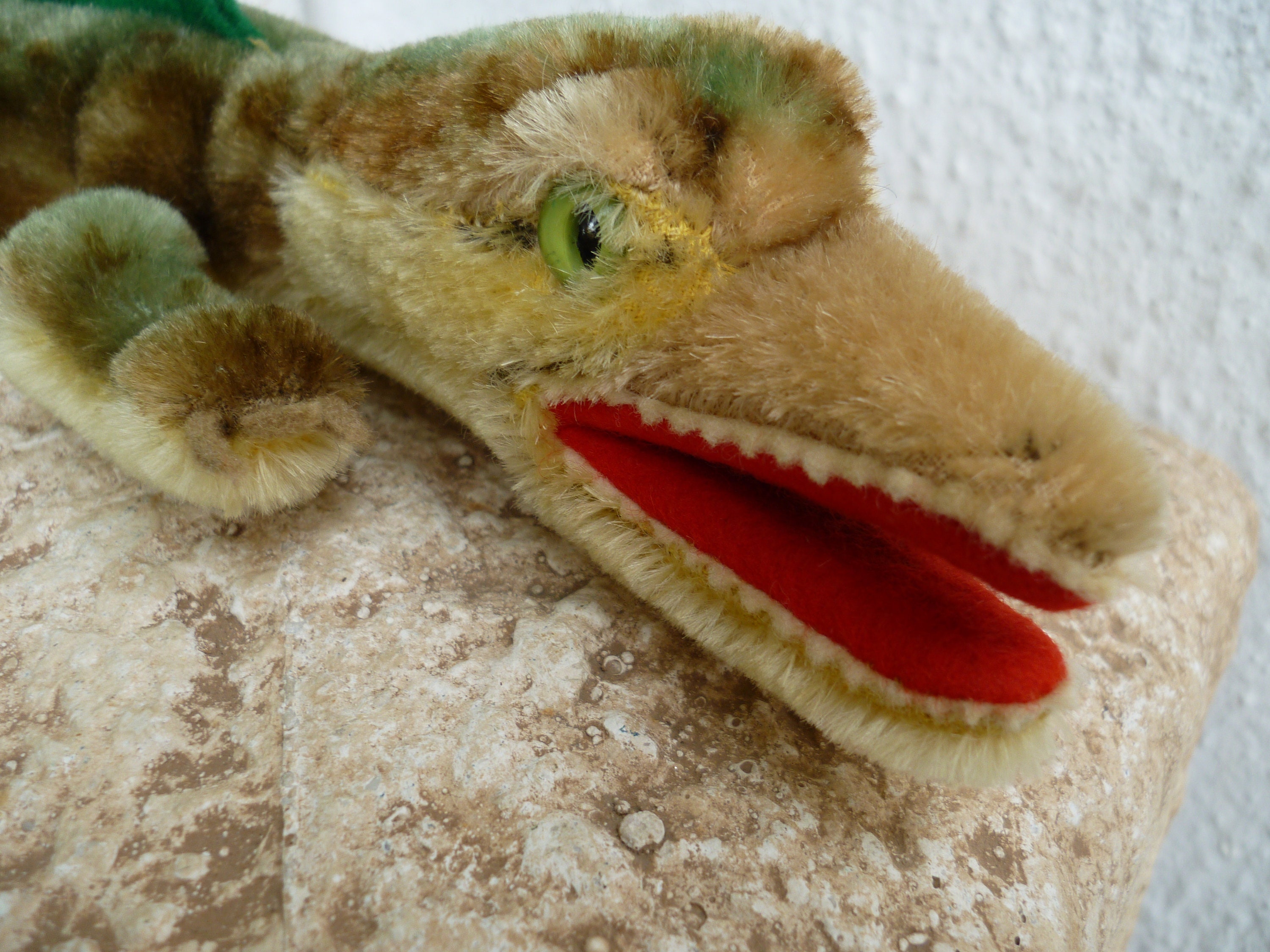 Steiff - シュタイフ★Hand-Crocodile Gaty★クロコダイルのハンドパペット Vintage STEIFF Gaty Crocodile Hand Puppet ~ 1956-58 – Once