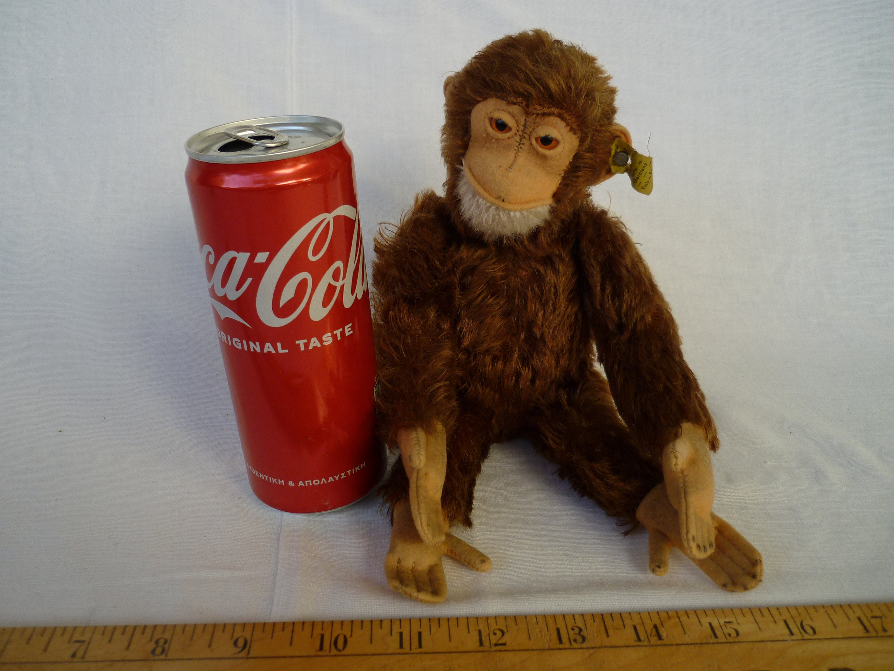 Vintage,11'' Steiff Jocko,5325/03 Fully Jointed,chimpanzee Vintage,11'' Steiff Jocko,5325/03 Fully Jointed,chimpanzee