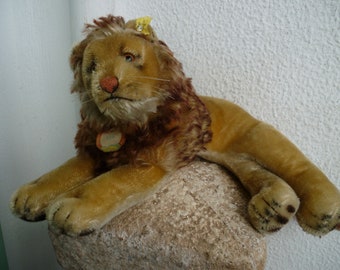 ヴィンテージ シュタイフ ライオンのぬいぐるみ「レオ」 / 1950年代