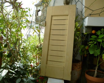 vintage,wooden,French butternut shutter panel,solid wood,as found condition.