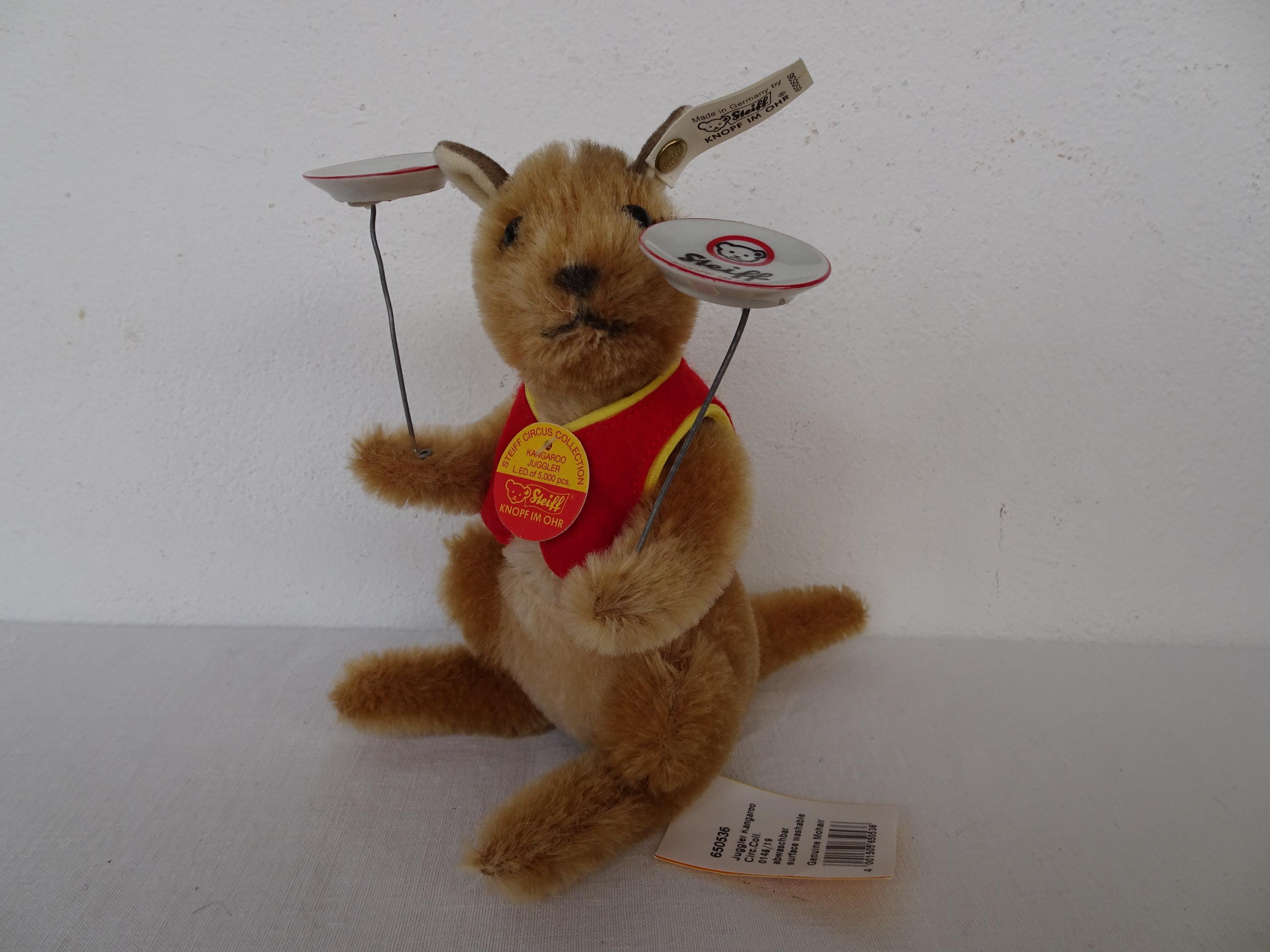 Steiff JUGGLER KANGAROOサーカスアニマル・コレクション Steiff Kangaroo - Etsy UK