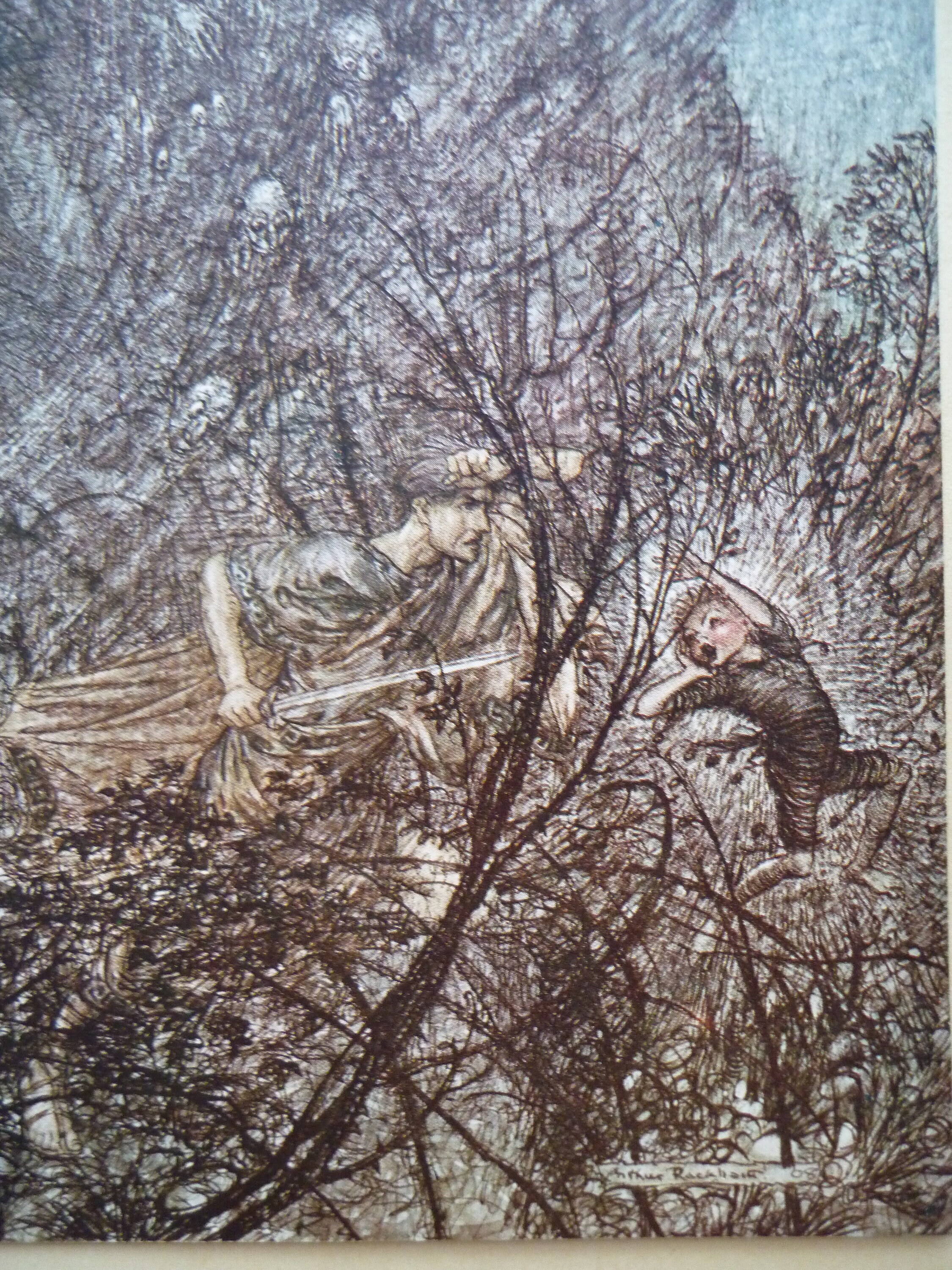 Original 1920 Arthur Rackham, Tipped in Book Plate, Print. up and Down ...