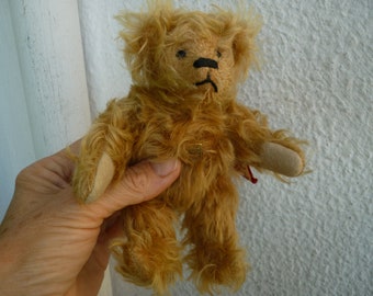 vintage,Grisly,small,German,mohair,jointed teddy bear,6''