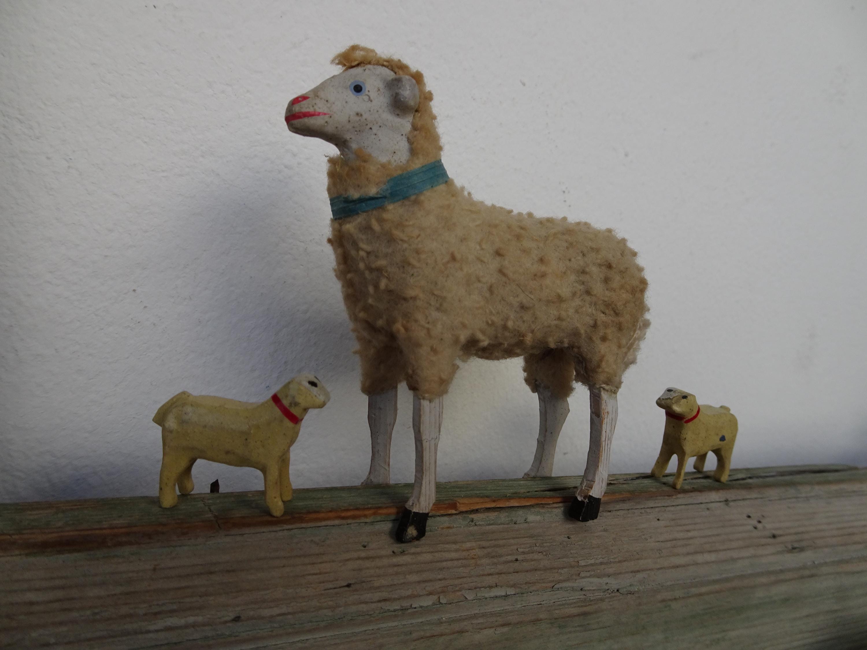 Antique putz sheep - Etsy 日本