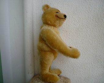 vintage Steiff,0172/32 Dicky,mohair teddy bear,1930 replica,limited edition,12 1/2'' Made in 1985