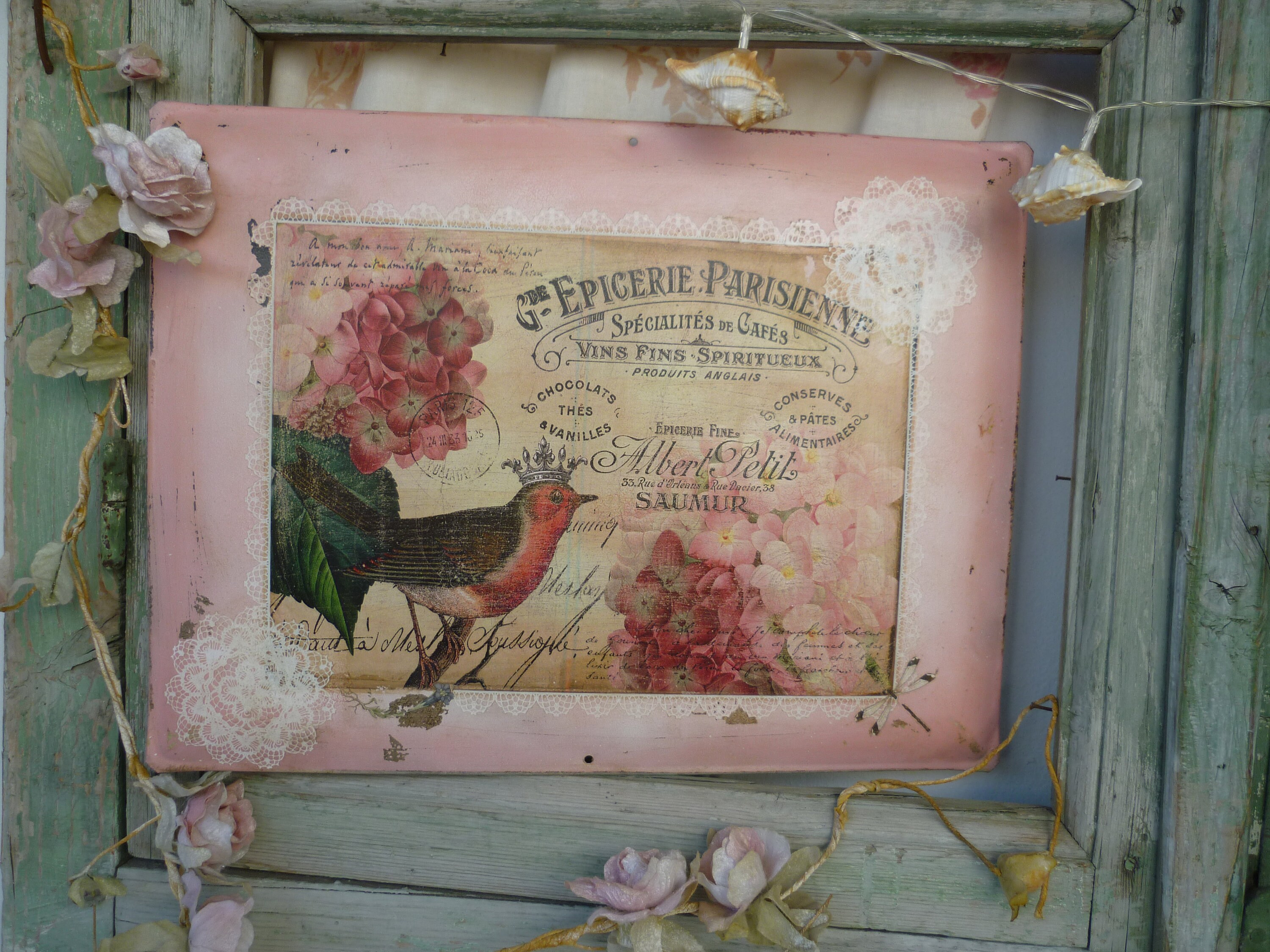 Targa stile shabby - Per la casa e per te - Decorare casa - di Le