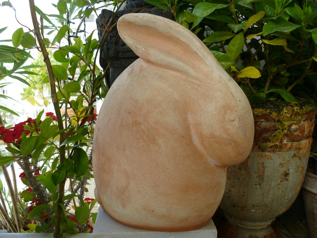 Last Bunny Vintage,clay Terracotta,hare or Rabbit,garden Decor.easter ...