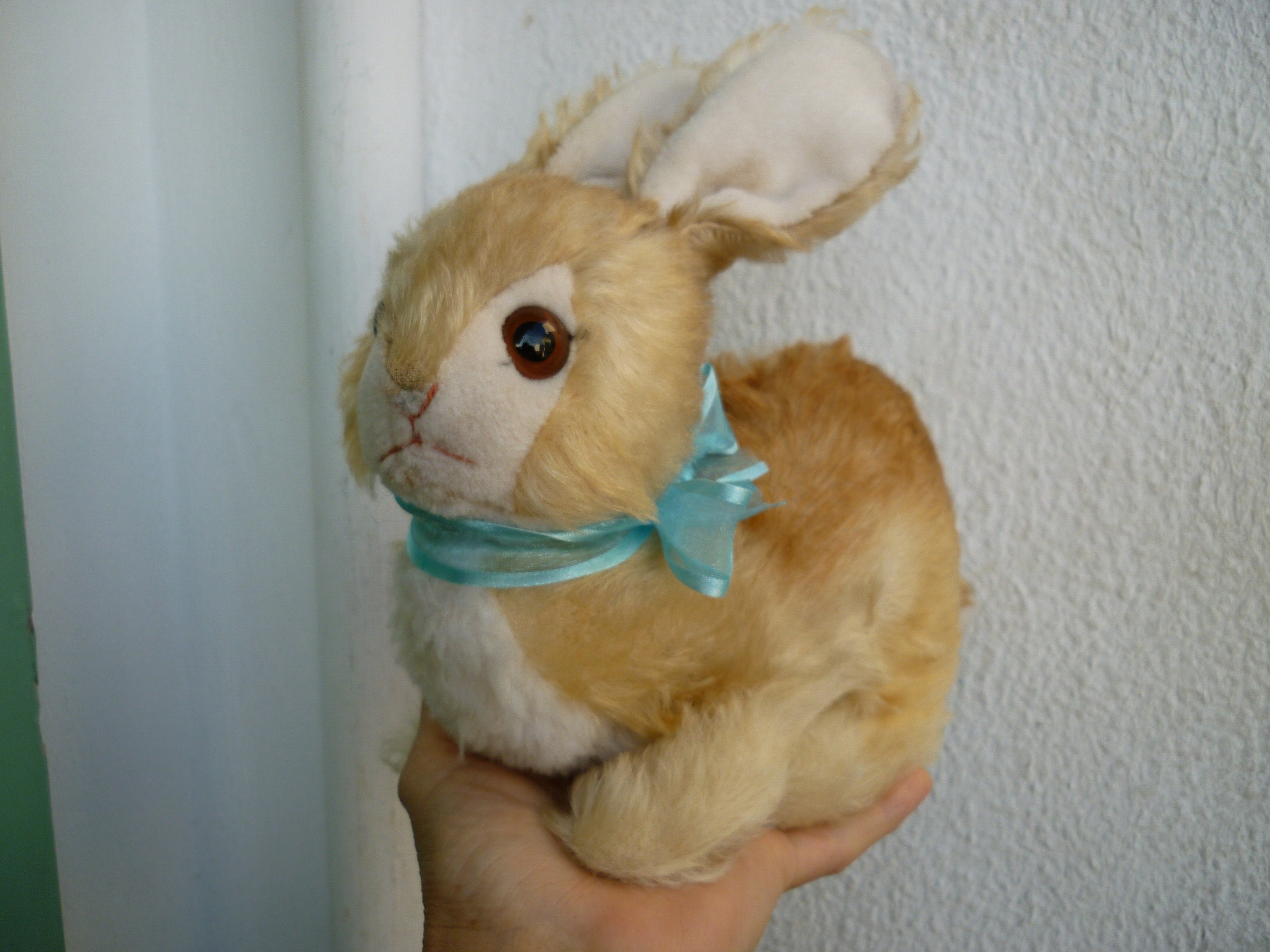 Vintage,steiff,pummy,bunny Rabbit,swivel Head,glass Eyes.no Id's