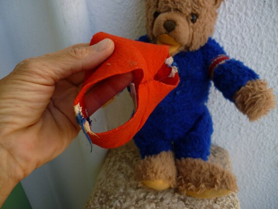 Vintage,steiff,rare,hockey Teddy Bear 11'' Fully Jointed