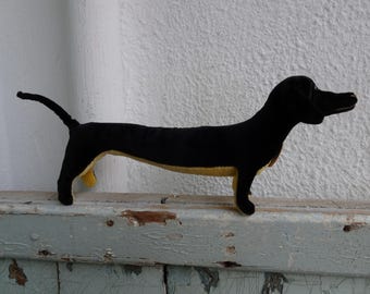 希少なシュタイフ、ユーバーダックス、ベルベットのダシュント犬、1904