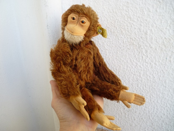 Vintage,11'' Steiff Jocko,5325/03 Fully Jointed,chimpanzee