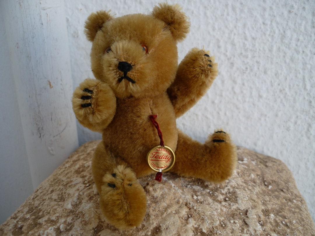 Vintage,5''hermann,jointed Bear,small Teddy With Swivel Head