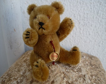 Vintage Hermann Teddy Bear, 5'' Jointed Mohair Plush, West Germany
