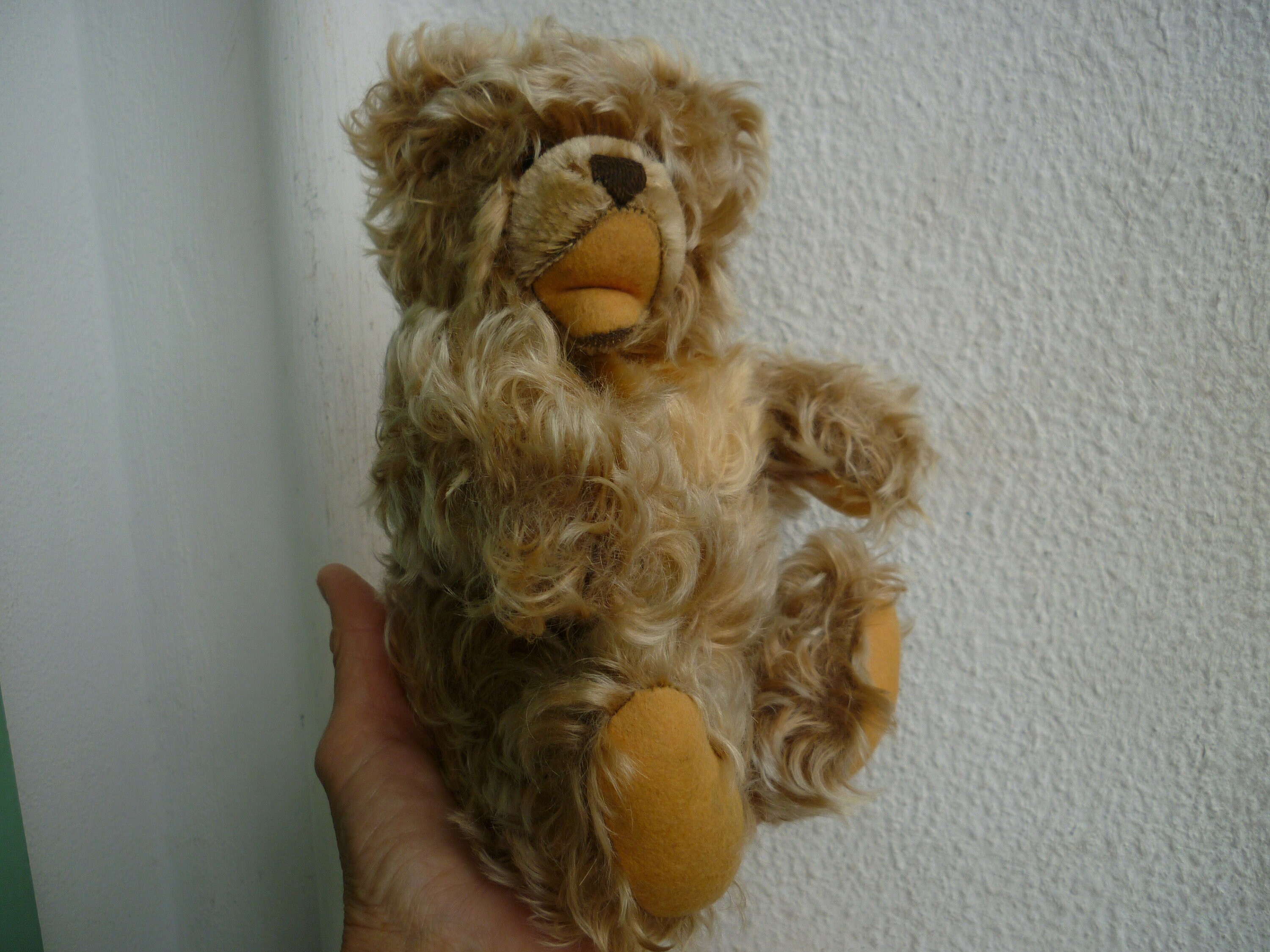 Vintage,steiff,zotty,long Mohair,teddy Bear,10'' Fully Jointed