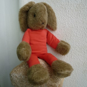 vintage,soft stuffed,plush & fabric bunny rabbit,long legged,old,bunny toy.