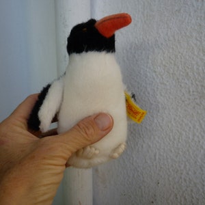 ヴィンテージ 5インチ シュタイフ ぬいぐるみ ペギーペンギン ボタン
