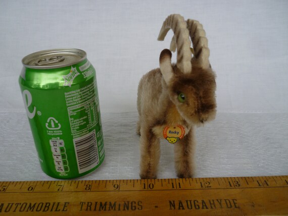 Vintage,steiff Rocky,capricorn,mountain Goat,with Button Vintage,steiff Rocky,capricorn,mountain Goat,with Button