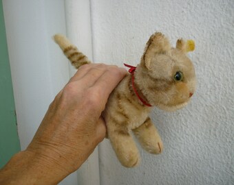 Steiff 1954 - Vintage Chat Tapsy En Mohair 1308.00 - Occasion Collection