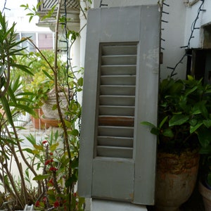 Antique,French,crusty,weather worn,small,wooden shutter panel,salvage piece,as found condition.