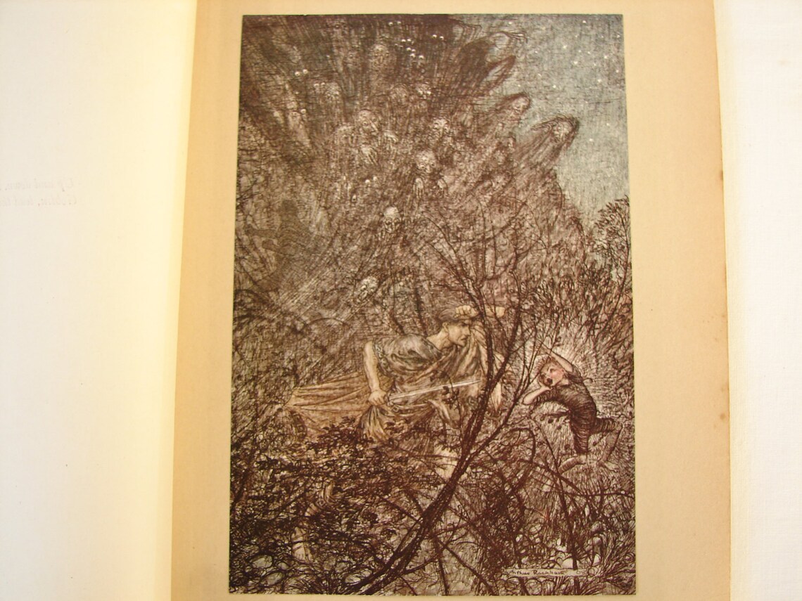 Original 1920 Arthur Rackham, Tipped in Book Plate, Print. up and Down ...