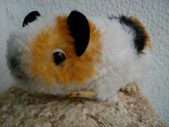 vintage,Steiff,plush Dralon,7'' Swinny,guinea pig,no ids.