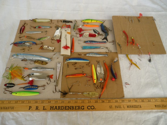 Vintage,joblot Fishing Lures,rusty Hooks,bait,old Tackle. 