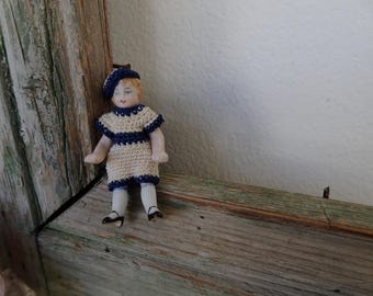 MIGNONNETTE ANCIENNE TÊTE BISCUIT DEP RECKNAGEL CORPS ... - eBay