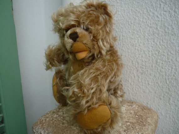 Vintage,steiff,zotty,long Mohair,teddy Bear,10'' Fully Jointed