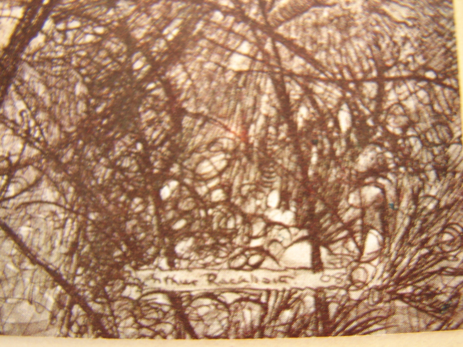 Original 1920 Arthur Rackham, Tipped in Book Plate, Print. up and Down ...