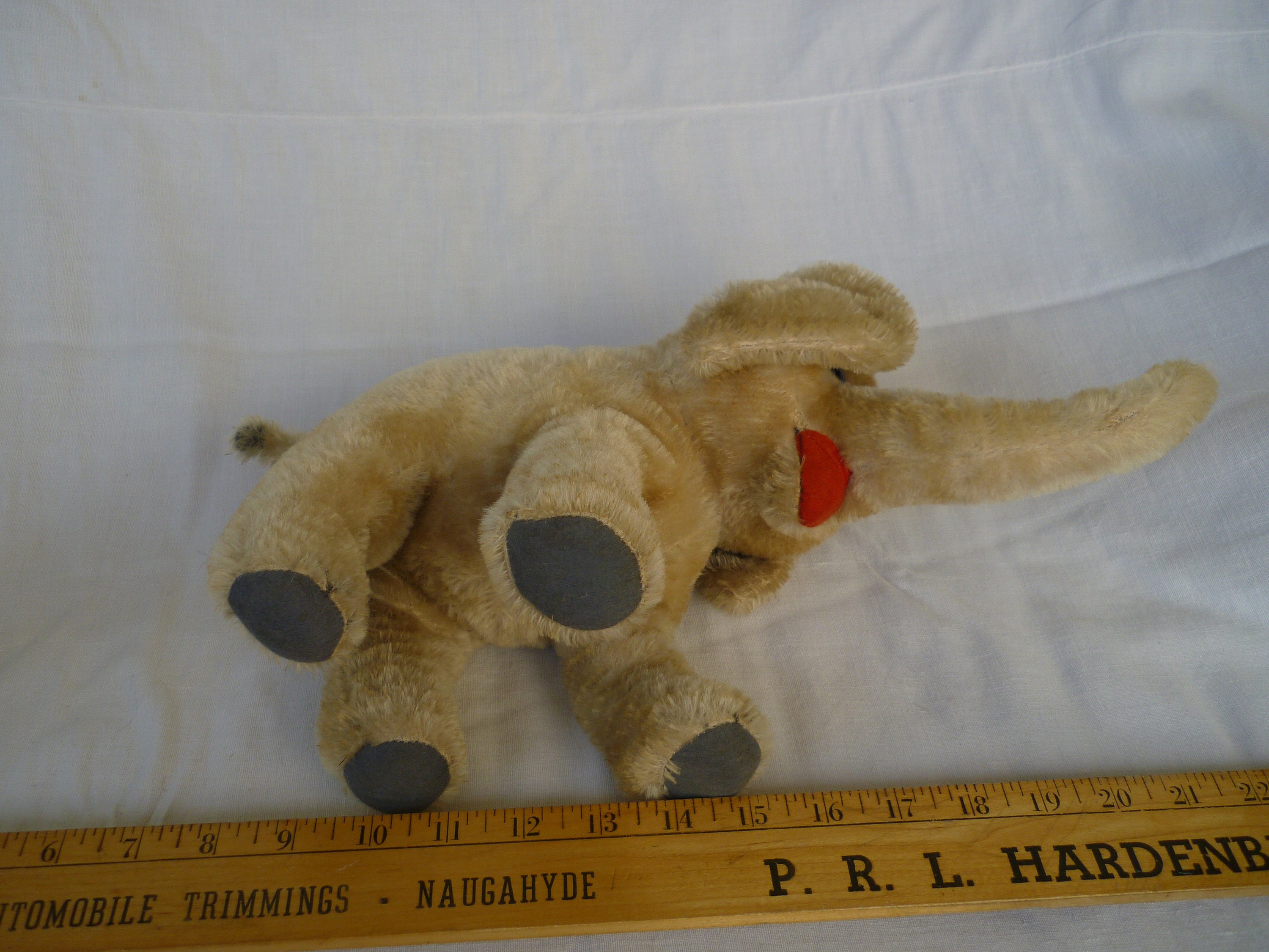 ビンテージ シュコー、ぬいぐるみ、ビゴ ベロ、象、西ドイツ製