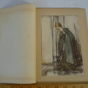 1920 Arthur Rackham Feen,Ein Sommernachtstraum,mit eingeklebter Buchplatte.Helena
