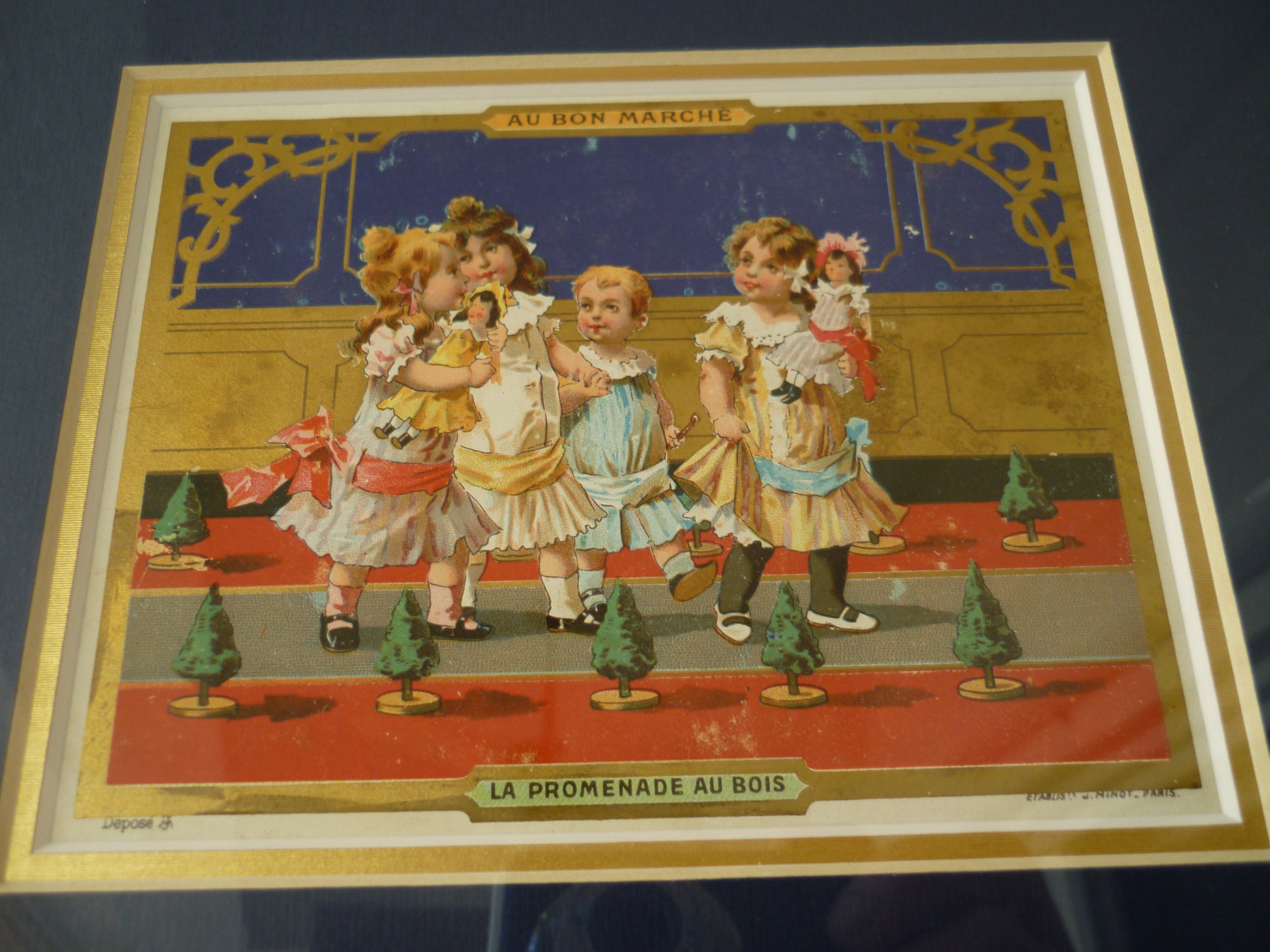 SERIE 6 CHROMOS AU BON MARCHE bm73 TESTU MASSIN Enfants lovers trade