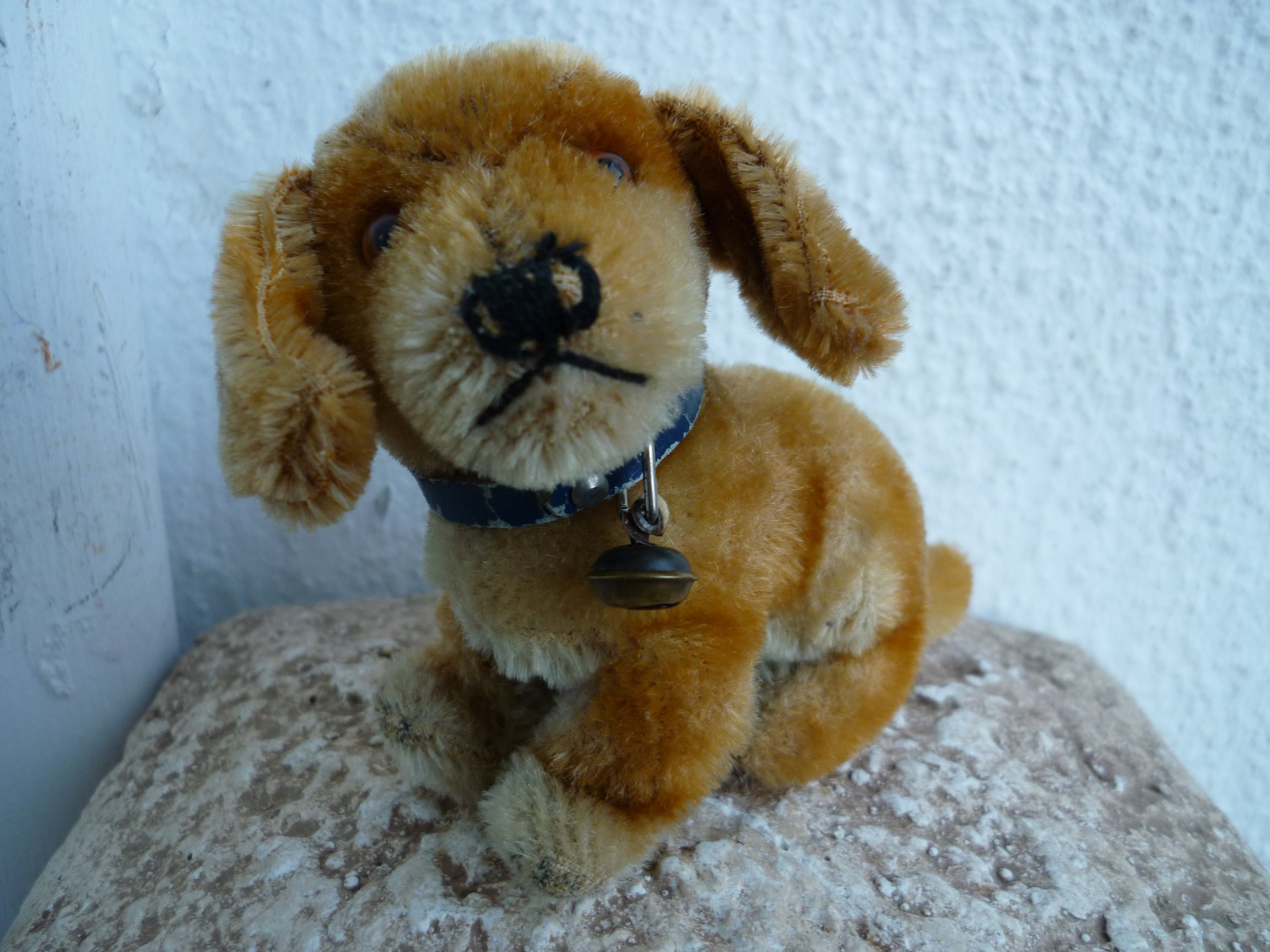 Vintage,small,1950's Seated,steiff Bazi,mohair,dachshund,dog