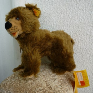 Steiff 1210/25 Mohair weicher Bär,brauner Bär,alle ids.7 &#39;&#39;h.