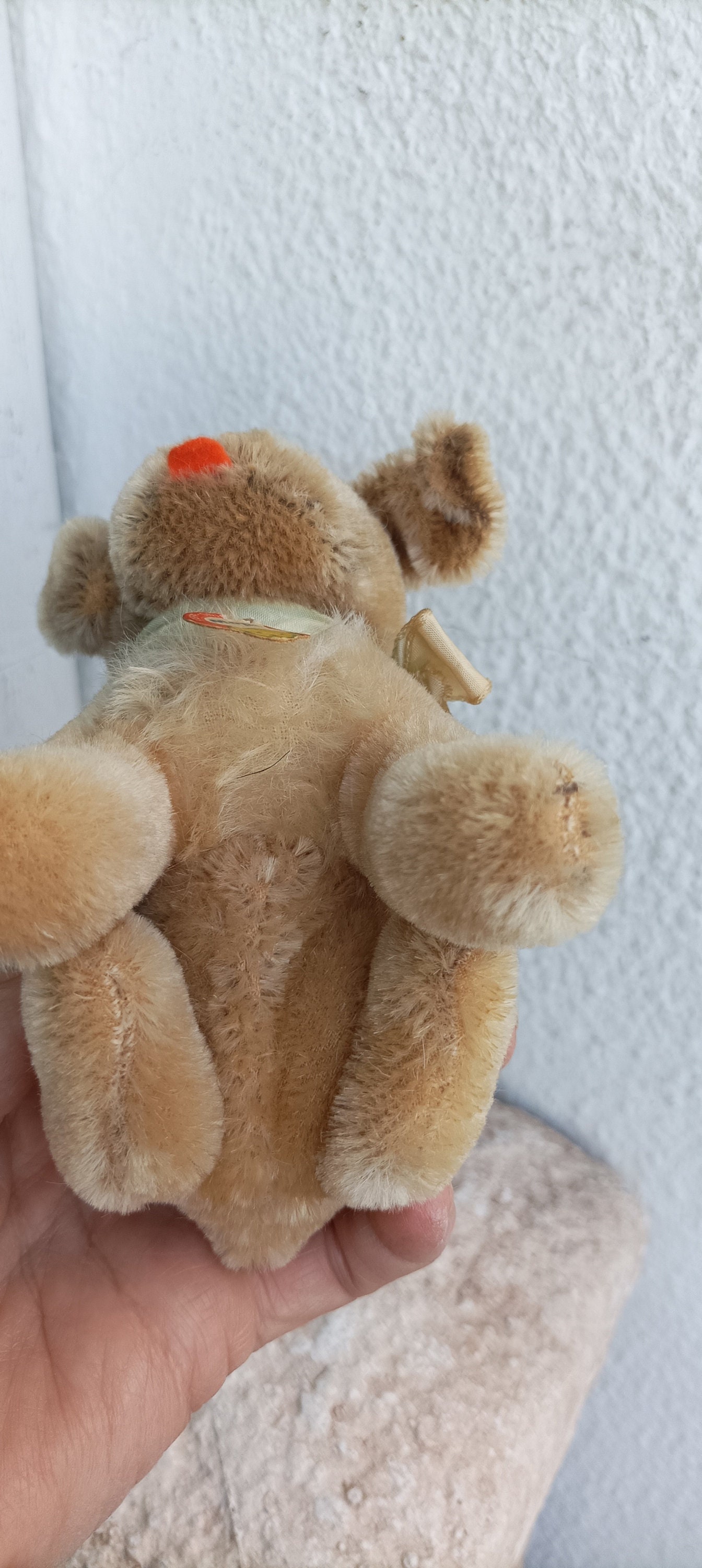 シュタイフ　モプシー　パグ　犬　13cm ぬいぐるみ　ヴィンテージ ヴィンテージ、1950 年代、シュタイフ モプシー パグ、モヘア